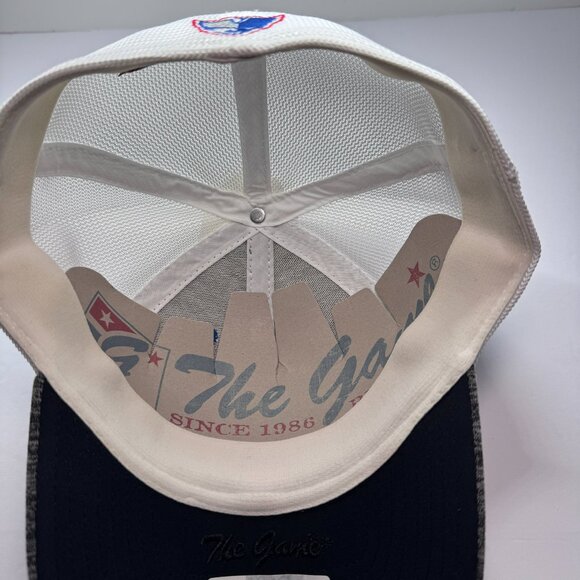 NWT Patriots Hat Fitted Size L/XL White Mesh by The Game, New England Cap - Picture 9 of 11